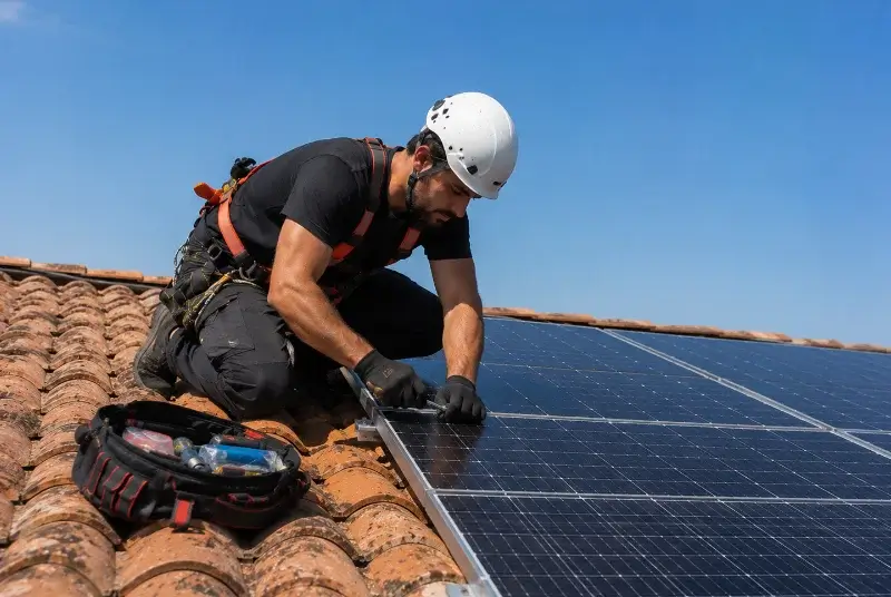 Maintenance et monitoring de panneaux solaires à Saint-Gervais