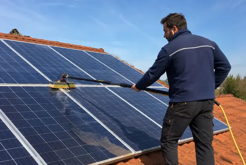 Nettoyage et entretien de panneaux solaires à Saint-Gervais